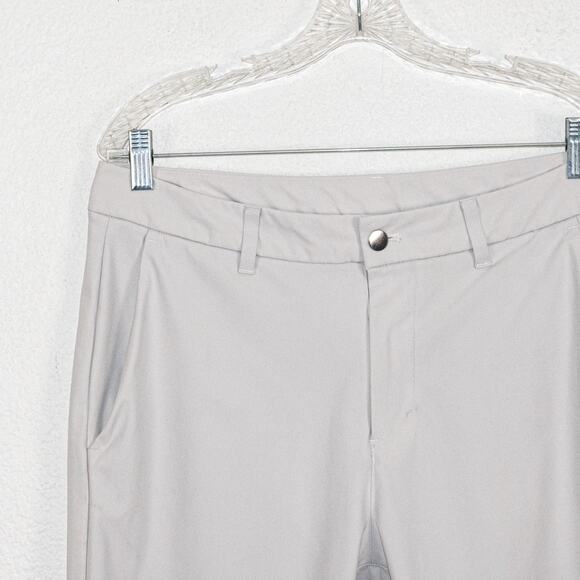 Lululemon Men's 34 ABC Slim fit Trouser Pants Warpstreme in Light Grey - Picture 7 of 11